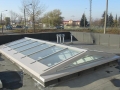 świetlik aluminiowo szklany
