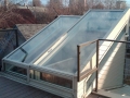 świetlik aluminiowo szklany